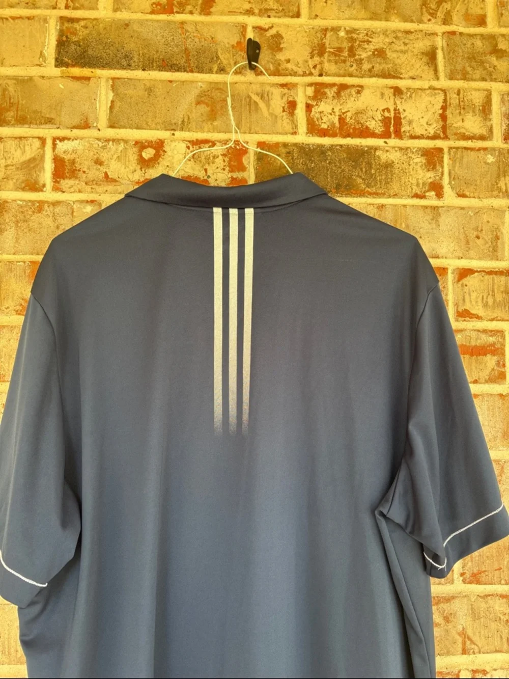 Adidas Navy Dri-wicking PoloShirt